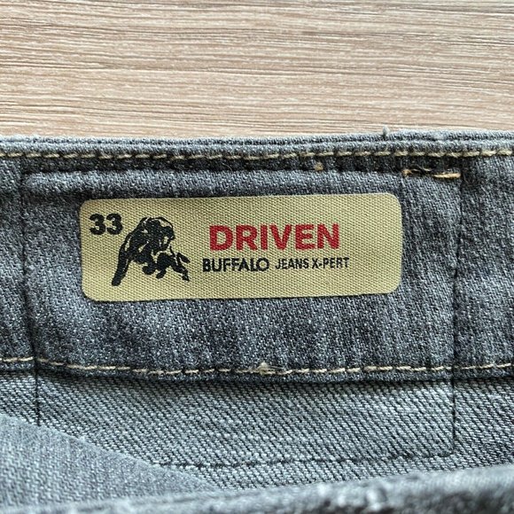 Vintage Buffalo Jeans David Bitton Driven Dyed Gray Men's Size 33x32 - Picture 6 of 15